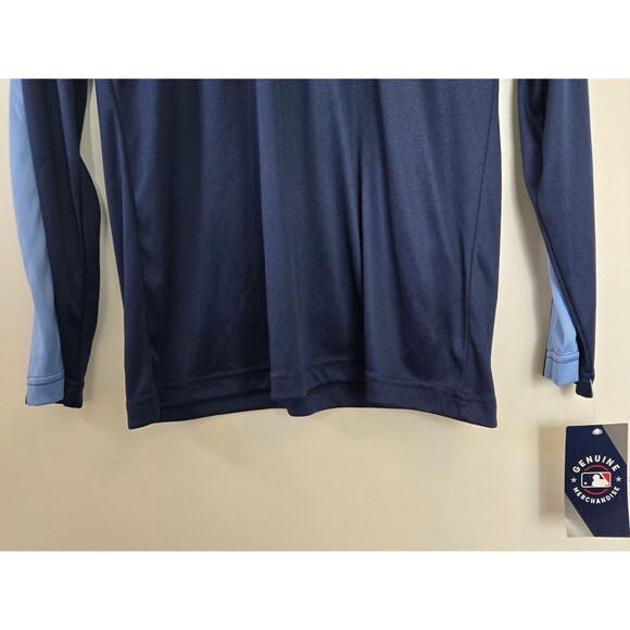 Tampa Bay Rays Jacket Mens M Majestic Cool Base Quarter Zip MLB Pullover NWT - Picture 3 of 8